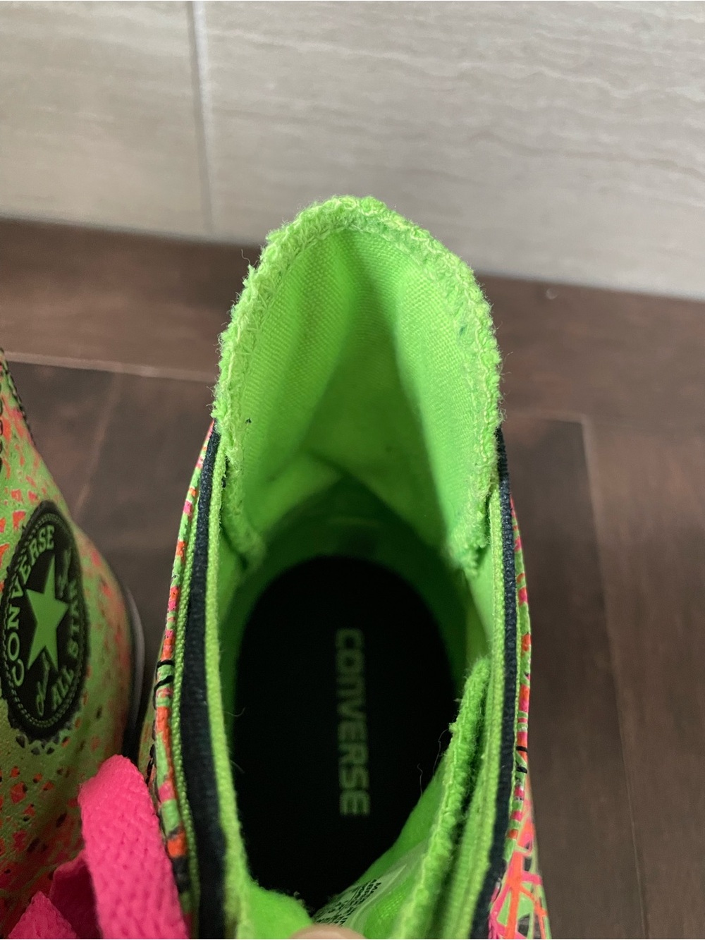 Converse All Star Neon Retro High Top Sneaker Youth 5 or Women 6.5 - Picture 10 of 11
